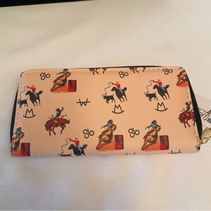 NWT Midwestern merch western design zip wallet